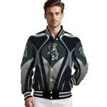 personalized chicago white sox mesh chest grey crocs black varsity jacket best selling