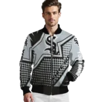 personalized chicago white sox star burst black bomber jacket best selling