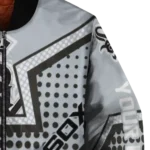personalized chicago white sox star burst black bomber jacket best selling