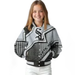 personalized chicago white sox star burst black varsity jacket best selling