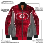 personalized cincinnati reds power plate red bomber jacket best selling