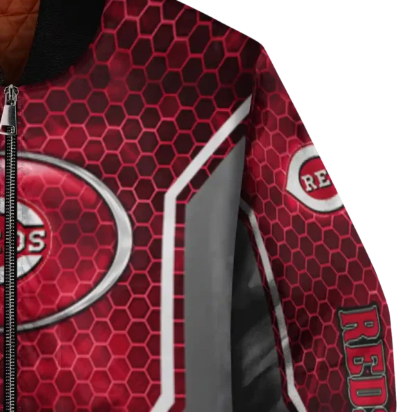 personalized cincinnati reds power plate red bomber jacket premium grade