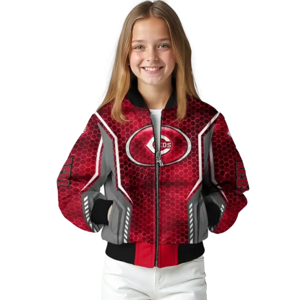 personalized cincinnati reds power plate red bomber jacket top rated