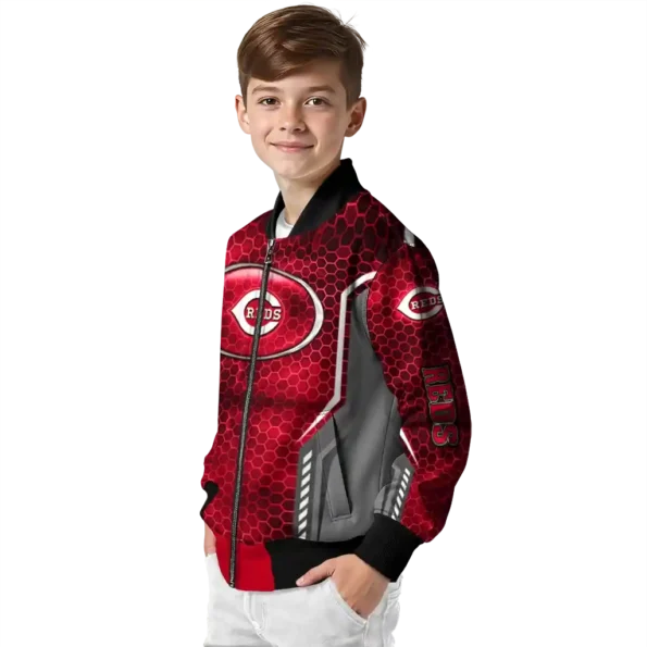 personalized cincinnati reds power plate red bomber jacket trendy