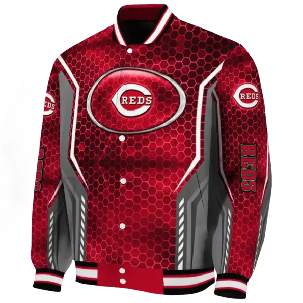 personalized cincinnati reds power plate red varsity jacket best selling
