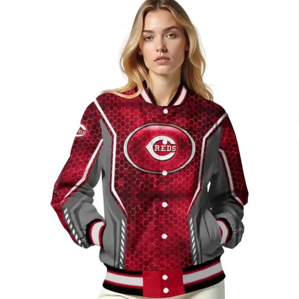 personalized cincinnati reds power plate red varsity jacket latest model
