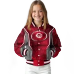 personalized cincinnati reds power plate red varsity jacket best selling