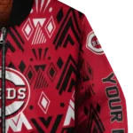 personalized cincinnati reds pyramid shapes red bomber jacket best selling