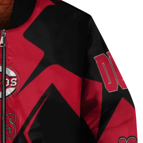 personalized cincinnati reds spider mark red black crocs bomber jacket premium grade