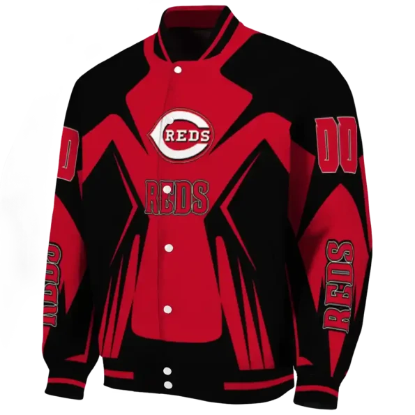 personalized cincinnati reds spider mark red black crocs varsity jacket best selling
