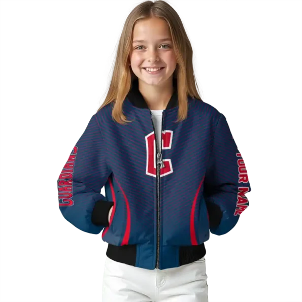 personalized cleveland guardians chevron arrow navy blue bomber jacket top rated