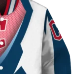 personalized cleveland guardians v stripes navy blue white varsity jacket best selling