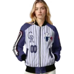 personalized colorado rockies eagle baseball blue white bomber jacket best selling
