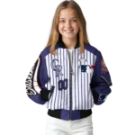 personalized colorado rockies eagle baseball blue white bomber jacket best selling