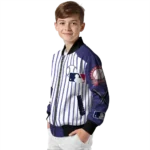 personalized colorado rockies eagle baseball blue white bomber jacket best selling