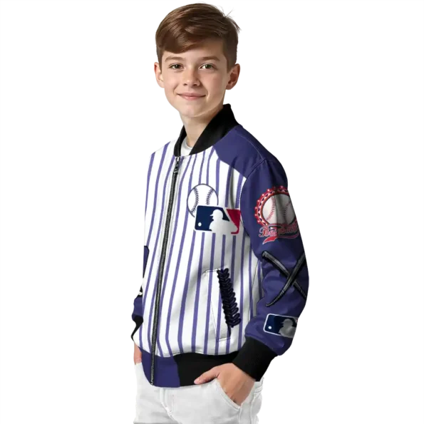 personalized colorado rockies eagle baseball blue white bomber jacket trendy