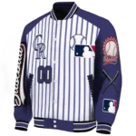personalized colorado rockies eagle baseball blue white varsity jacket best selling
