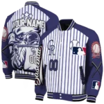 personalized colorado rockies eagle baseball blue white varsity jacket best selling