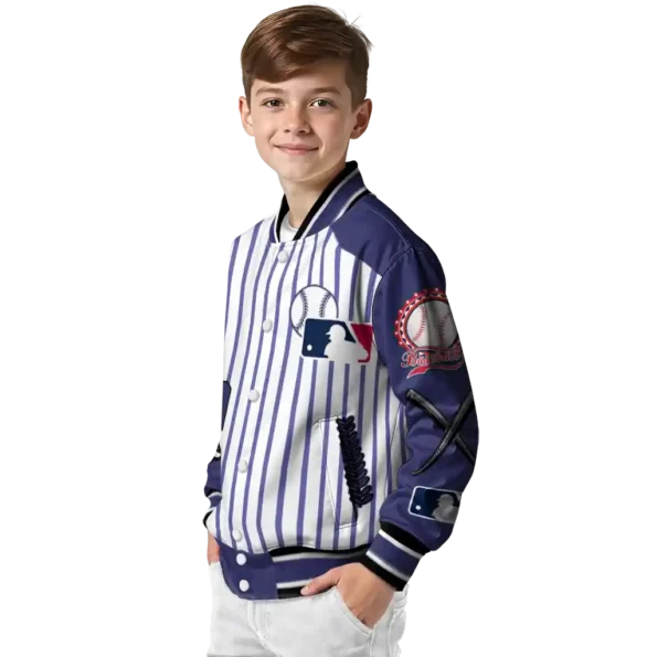 personalized colorado rockies eagle baseball blue white varsity jacket trendy