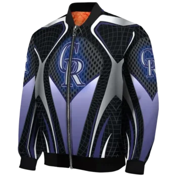 personalized colorado rockies mesh chest black crocs black bomber jacket best selling