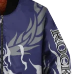 personalized colorado rockies winged blaze blue white bomber jacket best selling