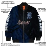 personalized detroit tigers hexagon mesh navy black bomber jacket best selling