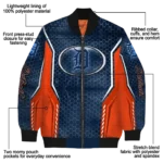 personalized detroit tigers power plate navy bomber jacket best selling