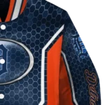 personalized detroit tigers power plate navy varsity jacket best selling