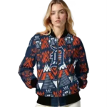 personalized detroit tigers pyramid shapes navy bomber jacket best selling