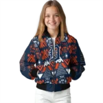 personalized detroit tigers pyramid shapes navy bomber jacket best selling