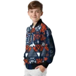 personalized detroit tigers pyramid shapes navy bomber jacket best selling