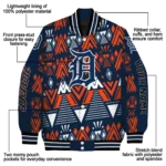 personalized detroit tigers pyramid shapes navy varsity jacket best selling