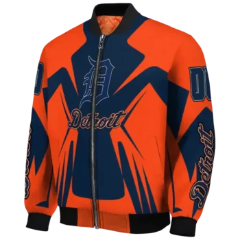 personalized detroit tigers spider mark navy red crocs bomber jacket best selling