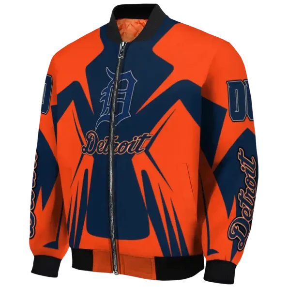 personalized detroit tigers spider mark navy red crocs bomber jacket best selling