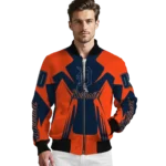 personalized detroit tigers spider mark navy red crocs bomber jacket best selling