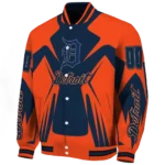 personalized detroit tigers spider mark navy red crocs varsity jacket best selling