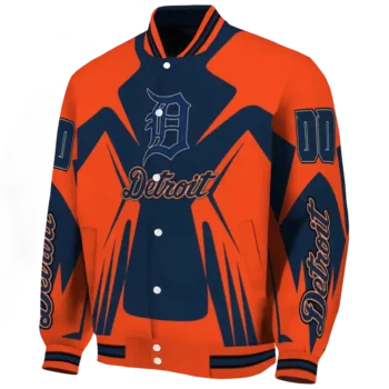 personalized detroit tigers spider mark navy red crocs varsity jacket best selling