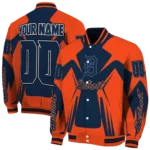 personalized detroit tigers spider mark navy red crocs varsity jacket best selling