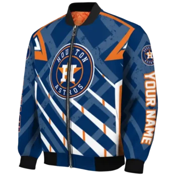 personalized houston astros chevron angles blue bomber jacket best selling