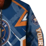 personalized houston astros chevron angles blue bomber jacket best selling