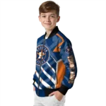personalized houston astros chevron angles blue bomber jacket best selling