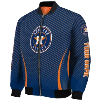 personalized houston astros chevron arrow blue bomber jacket best selling