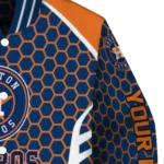 personalized houston astros hexagon grid blue varsity jacket best selling