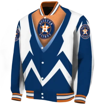 personalized houston astros v stripes blue white varsity jacket best selling