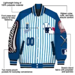 personalized kansas city royals eagle baseball royal blue white varsity jacket best selling