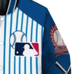 personalized kansas city royals eagle baseball royal blue white varsity jacket best selling