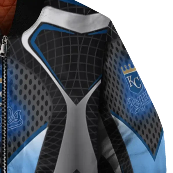 personalized kansas city royals mesh chest tan crocs black bomber jacket premium grade
