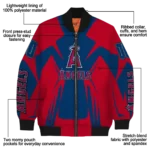 personalized los angeles angels spider mark blue red crocs bomber jacket best selling