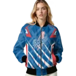 personalized los angeles dodgers chevron angles blue bomber jacket best selling