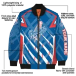 personalized los angeles dodgers chevron angles blue bomber jacket best selling